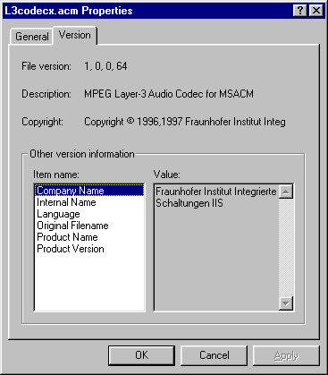 Fraunhofer Iis Mpeg Layer-3 Codec L3codecx.ax