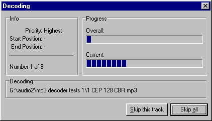 CoolDecode decoding some mp3s