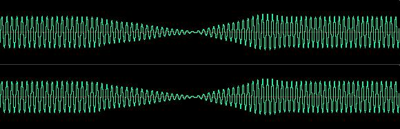 Music Match Jukebox glitches during this tone sweep