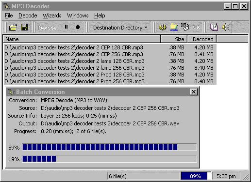 mp3 decoder in use