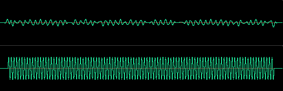 mp3 producer destroying 1 channel of a 100Hz tone