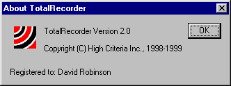 about Total Recorder version 2.0