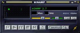 Winamp 2.7 main screen