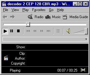 Windows Media Player in use!